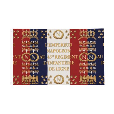 Napoleonic-French-45th-Regimental-Flag-Flags-Banner-France-Bastille ...