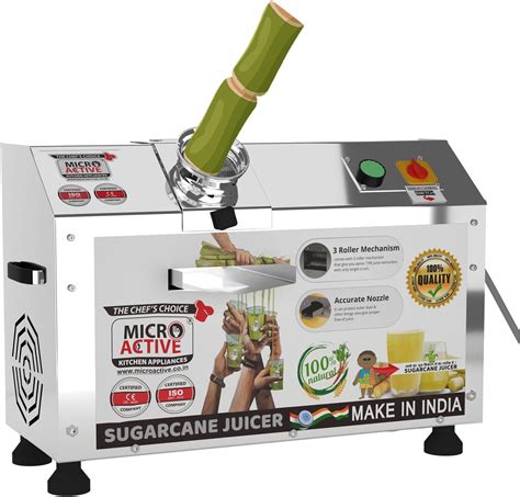 RIGOUR Sugarcane Juice Machine Ss-304 Full Metal Body-Single Phase ...