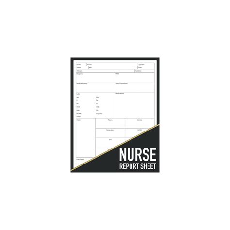 Nurse Report Sheet Notebook: Nursing Report Sheets | Ubuy India