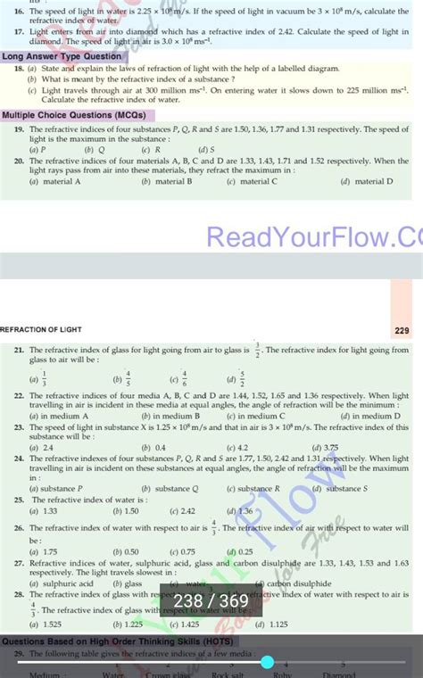 The refractive indices of four media A, B, C and D are 1.44,1.52,1.65 and..