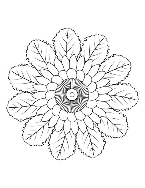 Projekt kolorowania mandali dla początkujących, wzór kwiatowy Mehndi do ...