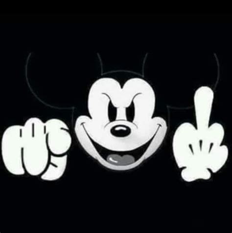 Mickey Mouse Middle Finger Meme