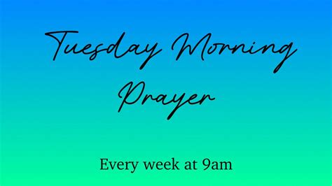 Tuesday Morning Prayer, Christian Faith Center, Middleburg, 22 October ...