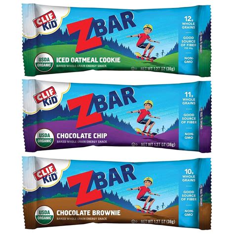 Clif Kid Organic Z Bar, Variety, 1.27 Ounce, 36 Count - Walmart.com
