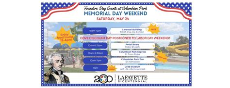 Saturday: Bicentennial Memorial Day Weekend Celebration at Columbian ...
