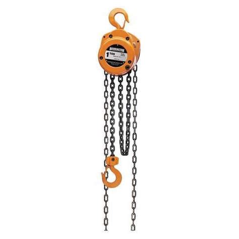 Harrington Manual Chain Hoist, 2000 lb., Lift 20 ft. CF010-20 | Zoro