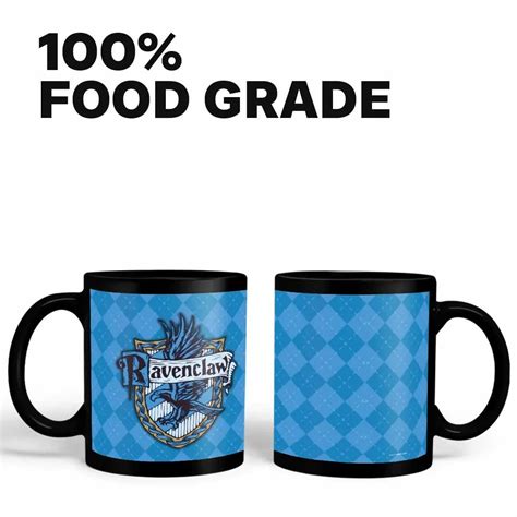 Buy Harry Potter Crest Ravenclaw Ceramic 3D Black Coffee Mug - 325 Ml ...