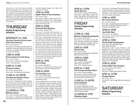 Image result for Program Guide Examples Radio