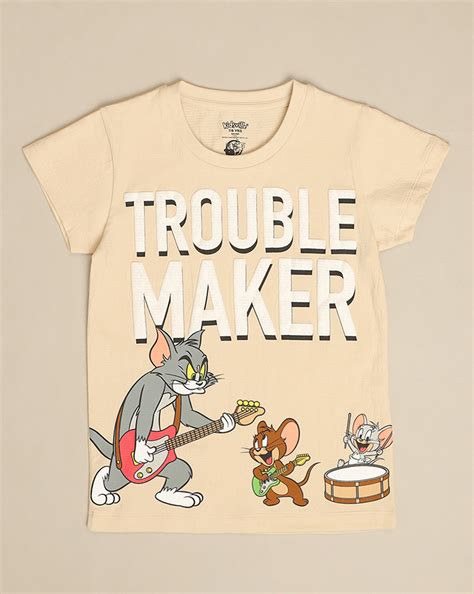 Tom & Jerry Printed Regular Fit Tshirt For Girls – Kidsville