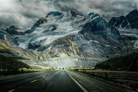 Majestic Mountain Road - HD Wallpaper