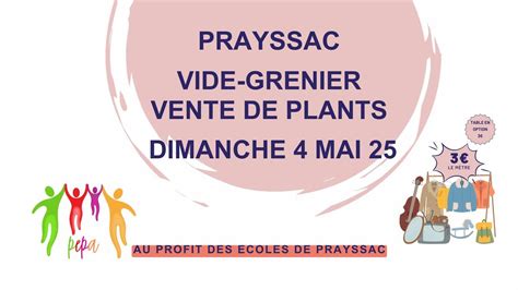 Prayssac - Vide-grenier et ventes de plants 2025, Prayssac (Lot ...
