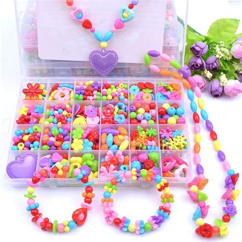 Shopping Mart Children's Jewelry Making Kit - DIY Bracelets, Necklace ...