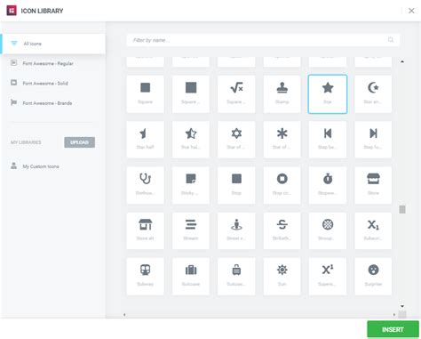 Image result for Adding Custom Icons Elementor