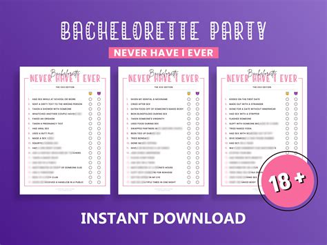 Dirty Never Have I Ever Questions Spicy Questions Ever or Never ...