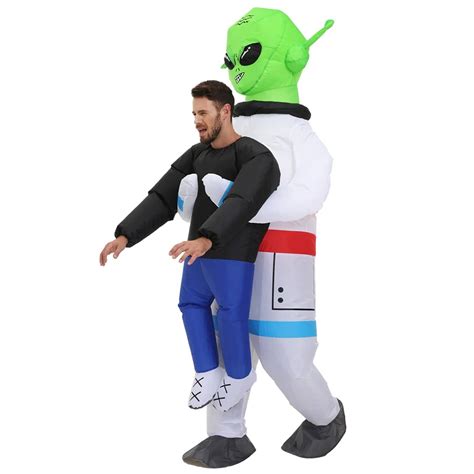 Inflatable Alien Astronaut Abduction Costume | The Green Head