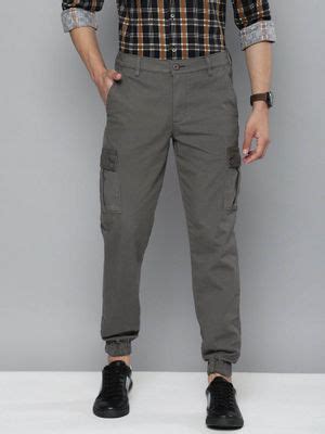 Buy The Indian Garage Co Grey Solid Regular Fit Joggers (28) Online