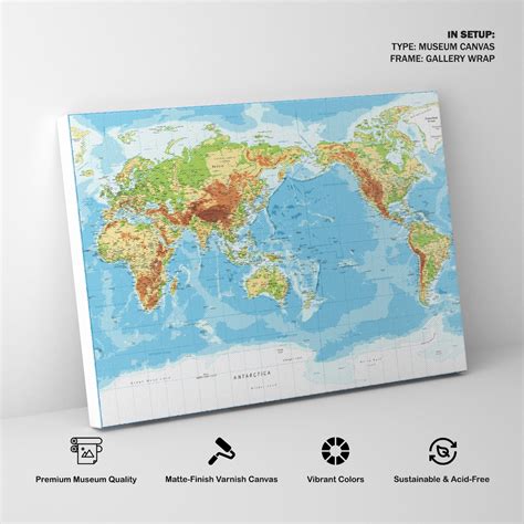 World Map Framed Art: Buy Premium Framed Old & Modern Map Art Prints ...