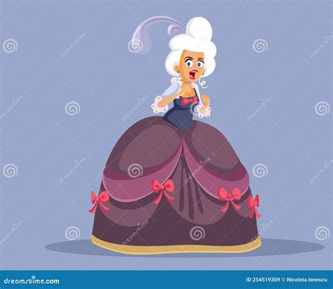 Angry Entitled Aristocratic Woman Screaming Vector Cartoon Illustration ...