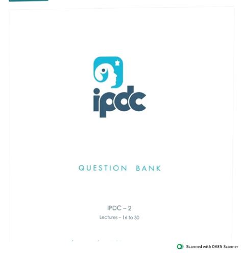 Ipdc-2 question book - Engineering (Automobile, Industrial, Mechanical ...