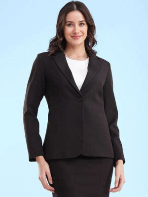 Buy FableStreet Single Breasted Blazer - Black Online