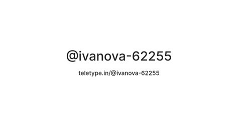 @ivanova-62255 — Teletype