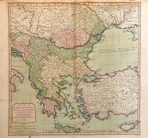 A NEW MAP OF TURKEY IN EUROPE... – Warwick Leadlay Gallery