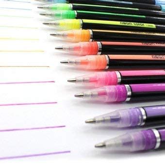 iSTORE 48 Pc Gel Pens Set Color Gel Pens,Glitter, Metallic, Neon Pens ...
