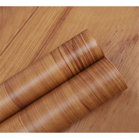 Buy Furniture Flipped Wood Grain Sticker Bedroom Wardrobe Desktop ...