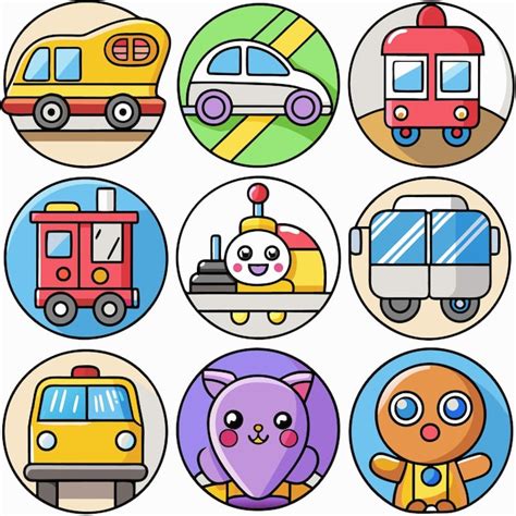 Transportation cartoon illustration | Premium Vector