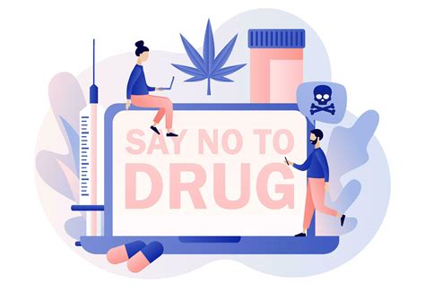International day against drug abuse. Say no to drug. Problem addiction ...