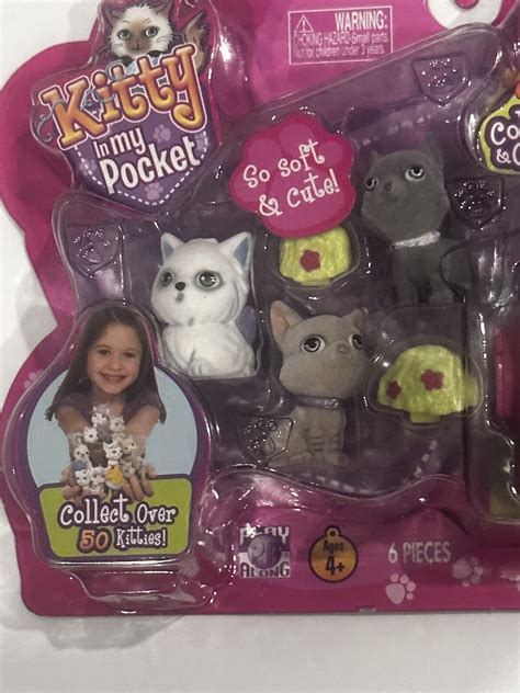 Kitty In My Pocket Kitty Little Home With Three Cats Pink/purple House ...