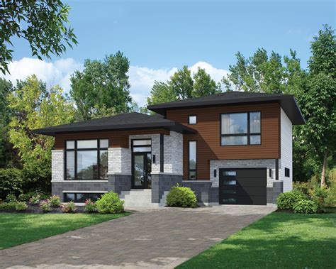 Plan 80789PM: Split Level Contemporary House Plan | Split level house ...