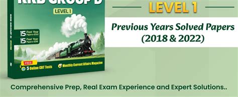 Buy PW 30 RRB Group D Level 1 Previous Years Solved Papers (2018 & 2022 ...