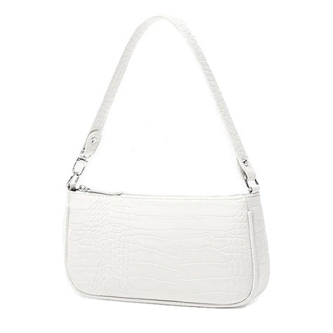 White Bag White Handbag White Shoulder Bag for Women Vintage Ladies ...