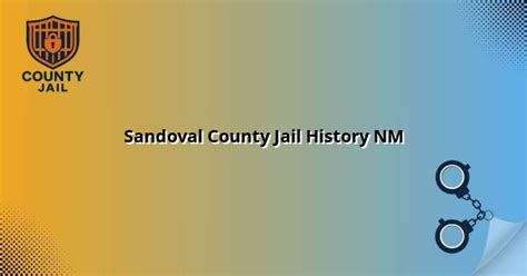 Sandoval County Jail History NM