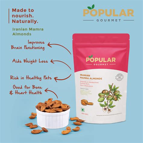 Exotic Iranian Mamra Almonds (Badam) – Popular Food