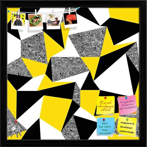 ArtzFolio Geometric Triangles Pattern D2 Bulletin Board Notice Pin ...