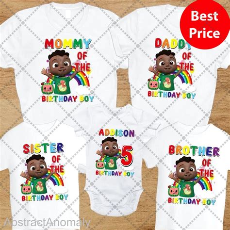 Cocomelon Cody Birthday Family Party Shirts, Cocomelon Family Shirt ...