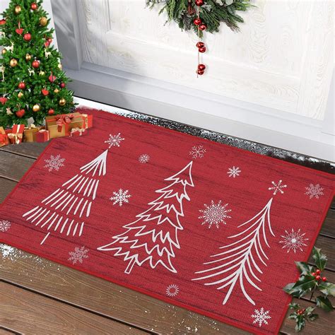 Amazon.com: CAROMIO Christmas Welcome Doormat Front Door Mat Non-Skid ...