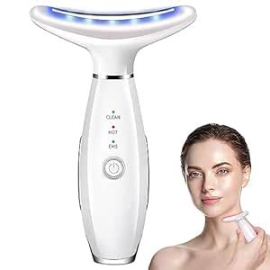HANNEA® Electric Neck Massager Machine, EMS Face Firming Wrinkle ...