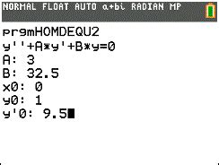 Homogeneous Diff. Equation 2nd Order - v1.03 - ticalc.org