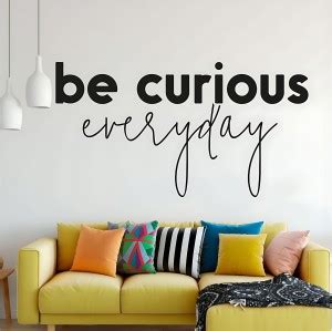 STIKHUB 100 cm Be curious everyday motivation quotes wall sticker Self ...