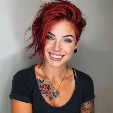 72 Red Hair Color Ideas For That Radiant Rosy Glow | Short red hair ...