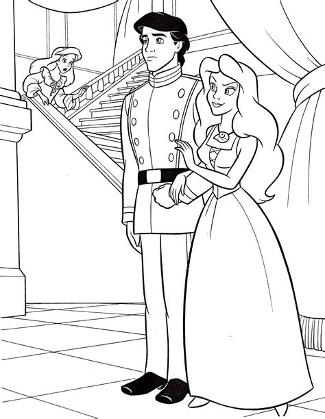 [34+] Coloriage Princesse Et Prince Disney Enfant | Disney Coloring ...