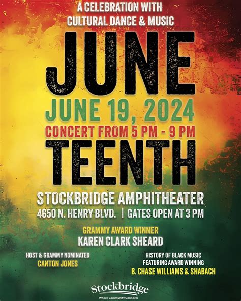 CITY OF STOCKBRIDGE JUNETEENTH CELEBRATION , 4650 N Henry Blvd ...