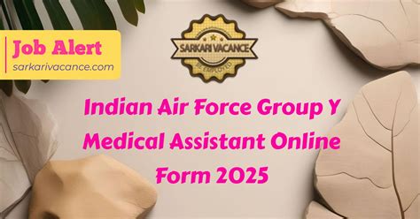 Air Force Group Y Medical Assistant Recruitment 2025 - Apply