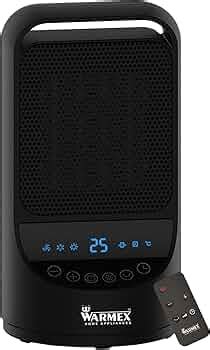 Warmex 750/1500 Watts Electric Table Top Fan Heater PTC Junior Digi ...