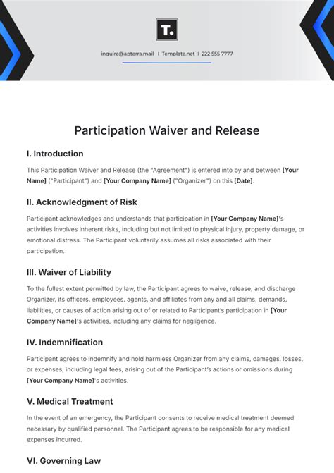Image result for Waiver Statement Example