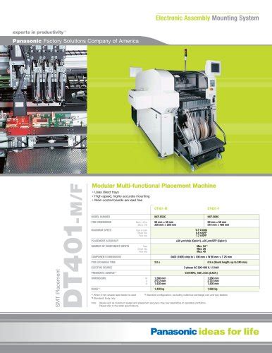 NPM-D3 - Panasonic Factory Automation Company - PDF Catalogs ...