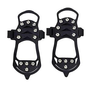 CALANDIS™ 11 Spikes Crampons Durable Ice Cleats for Fishing Outdoor ...